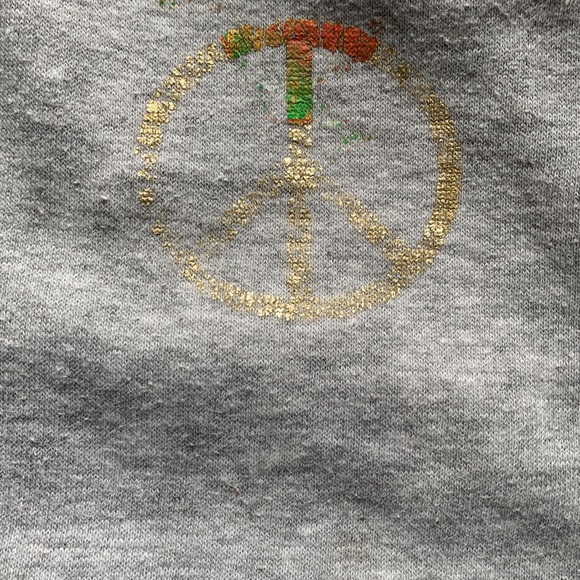 No boundaries Peace sign comfy sweatshirt shorts size medium - Picture 3 of 8